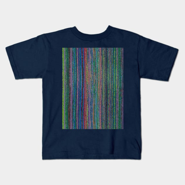 Moody Stripes Kids T-Shirt by Amanda1775